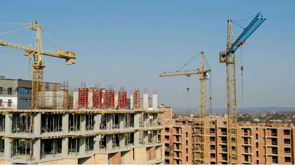 Construção civil em alta